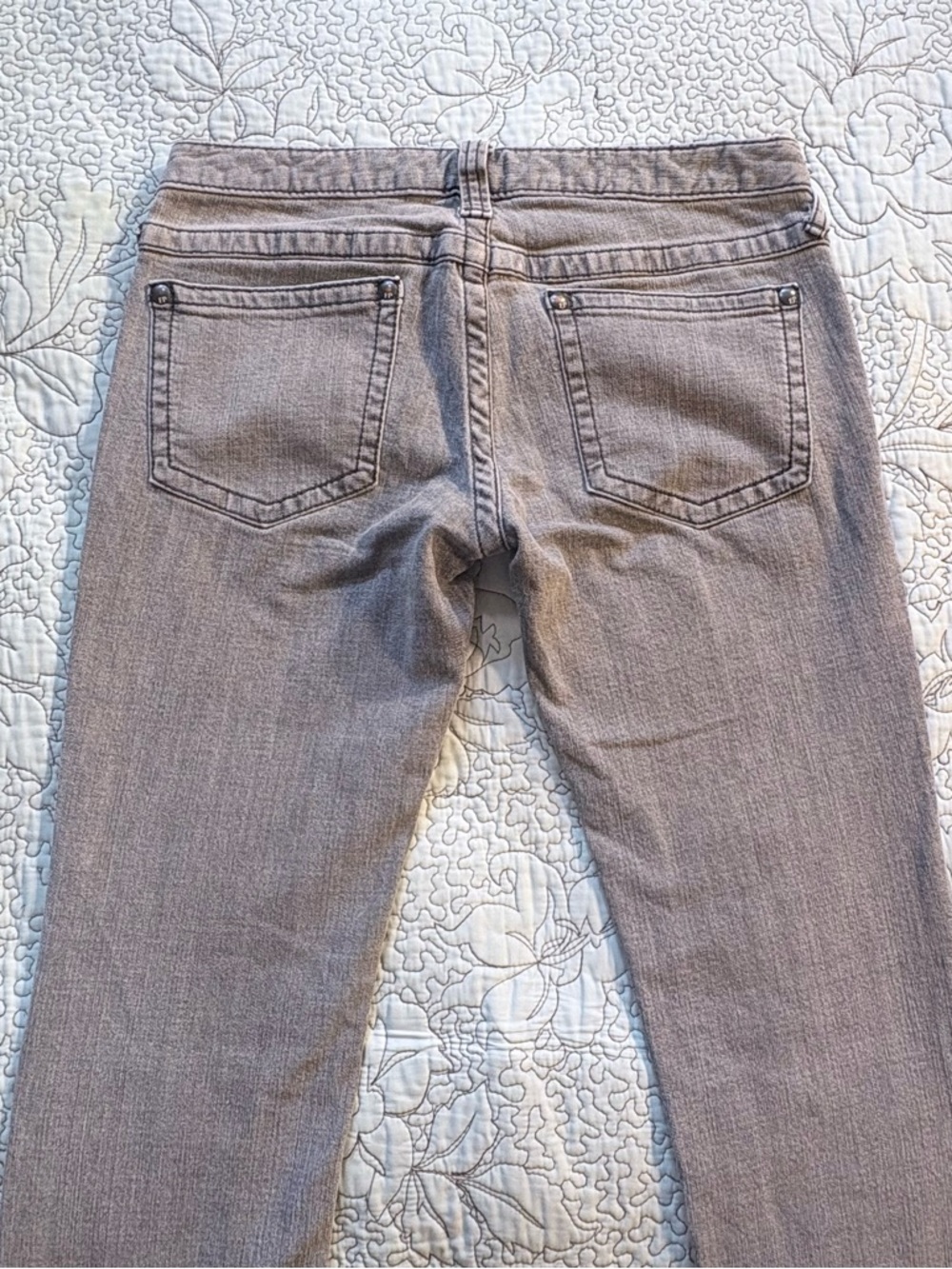 Free People Low Rise Slim Straight Charcoal Wash Jeans Y2K Slim Fit Sz 28💛 - Picture 5 of 11